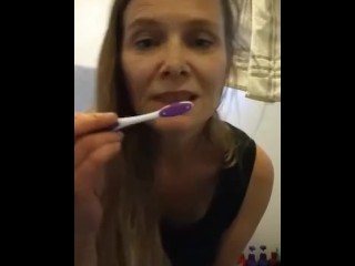 Humiliated Ugly Slut Jasmine Cook Toothbrush Ass-to-mouth