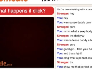 omegle - shocked teenie lady present daddy her whole body (best sex tape so far)