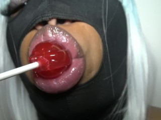 THIS IS DSLAF- Dominican Lipz ASMR Lollipop blowing By schlong blowing Lips