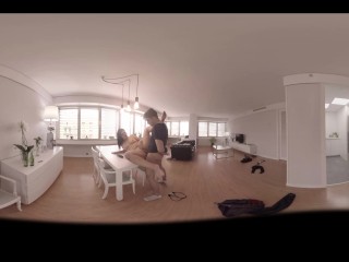 VR Porn 360 drilled on the table