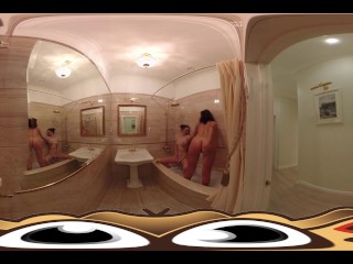 VR Porn Lesbian GF in the bath | Virtual Porn 360