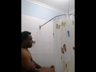 Retarded PNG Dad Shower Fucking