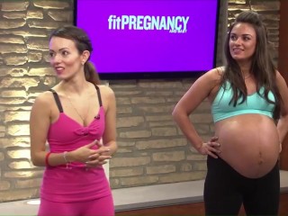 Big pregnant belly