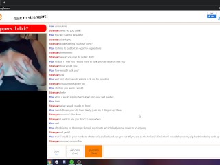 Omegle: girl show tits and helps me cum