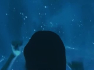 underwater drowning girl