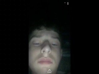 British lad Ben wanks his big dick on snapchat