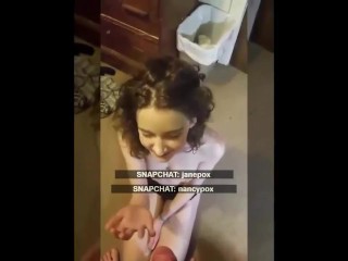 Barely legal 18 Step Daughter Gets Facial Cumshot From Dad Snapchat Exposed