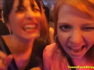 Genuine Wives & Girlfriends Turn Slutty At CFNM Party