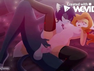 [-{(FOX GIRL AND CAT BOY (EPISODE(#1) LEAK) (ANIMATION)+(SOUND) EIPRIL)}-]