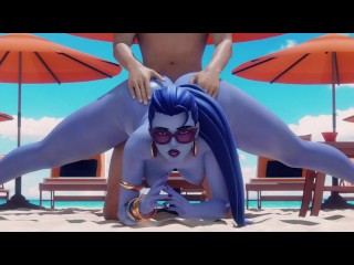 Widowmaker Fucked At The Beach Overwatch (Animation W/Sound)