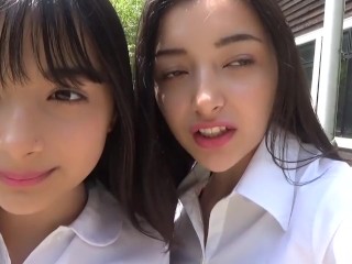 Erika & Marina Tik Tok Gravure Debut! | Cute Big Boobs Japanese Teen