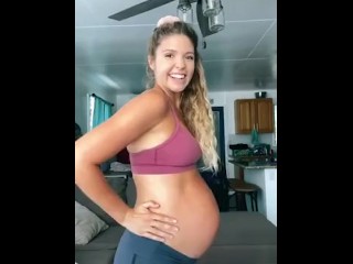 GIGANTIC Pregnant TikTok Mom Rolls HUGE BELLY and Crushes Baby