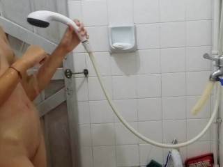 teenie Sister naked twat shower voyeur hidden cam spying