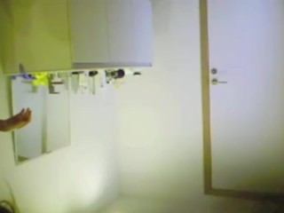 18year mature sister with monstrous breasts in bathroom spy cam